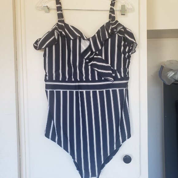 City Chic Other - City Chic Blue and White Suit Size M